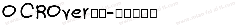 O CROver字体字体转换
